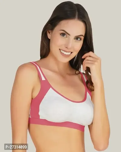 Classic Cotton Blend Solid Bras for Women, Pack of 3-thumb3