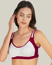 Classic Cotton Blend Solid Bras for Women, Pack of 3-thumb3