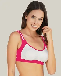 Classic Cotton Blend Solid Bras for Women, Pack of 3-thumb2