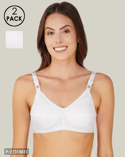 Classic Solid Bras for Women, Pack of 2