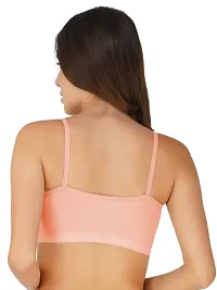 Arc de Shapes Women Fire Free Full Coverage Non Padded Sports Bra | an Ideal Choice for Active Lifestyles Pack of 3 Peach-Red-Maroon-thumb1