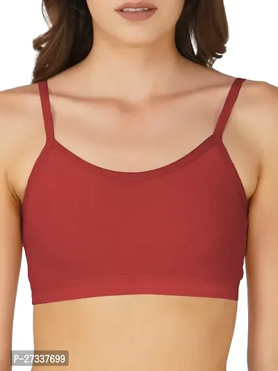 Arc de Shapes Women Fire Free Full Coverage Non Padded Sports Bra | an Ideal Choice for Active Lifestyles Pack of 3 Peach-Red-Maroon-thumb5