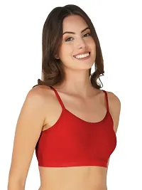 Arc de Shapes Women Fire Free Full Coverage Non Padded Sports Bra | an Ideal Choice for Active Lifestyles Pack of 3 Red-Maroon-Navyblue-thumb1