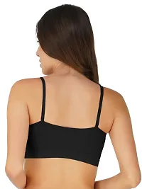 Arc de Shapes Women Fire Free Full Coverage Non Padded Sports Bra | an Ideal Choice for Active Lifestyles Pack of 3 Black-Skin-Peach-thumb2