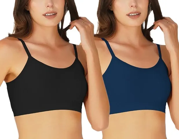 Arc de Shapes Women Nylon Full Coverage Non Padded Air Bra for Women (4016 PCK 2)