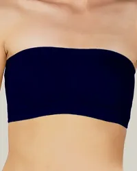 Arc de Shapes Tube Bra for Women-Navyblue-thumb1