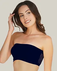 Arc de Shapes Tube Bra for Women-Navyblue-thumb2