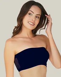 Arc de Shapes Tube Bra for Women-Navyblue-thumb4