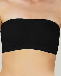 Arc de Shapes Tube Bra for Women-Black-thumb1