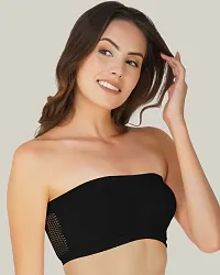 Arc de Shapes Tube Bra for Women-Black-thumb3