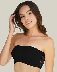 Arc de Shapes Tube Bra for Women-Black-thumb4