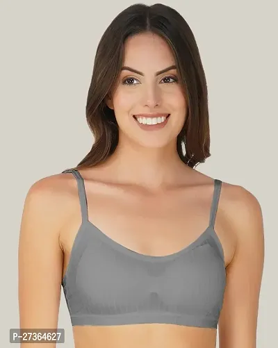 Arc de Shapes Sports Bra for Women-Grey-thumb0