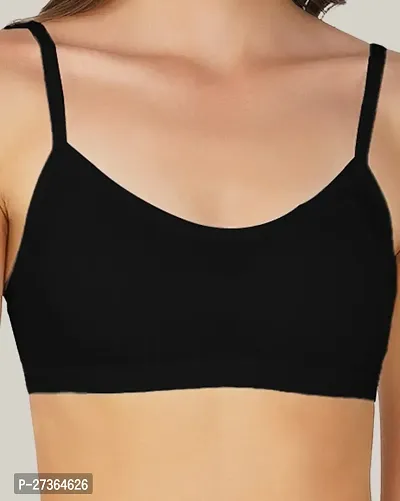 Arc de Shapes Sports Bra for Women-Black-thumb2