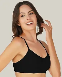 Arc de Shapes Sports Bra for Women-Black-thumb3