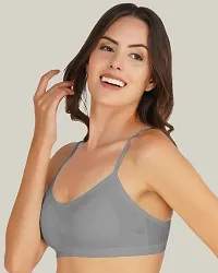 Arc de Shapes Sports Bra for Women-Grey-thumb4