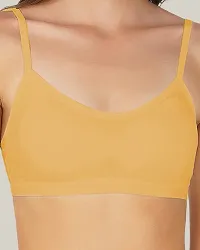 Arc de Shapes Sports Bra for Women-Mustard-thumb4