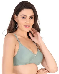 Classic  Cotton Blend Solid Bras for Women, Pack of 2-thumb3