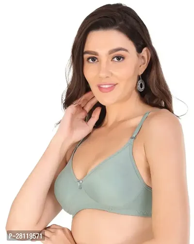 Classic  Cotton Blend Solid Bras for Women, Pack of 1-thumb2