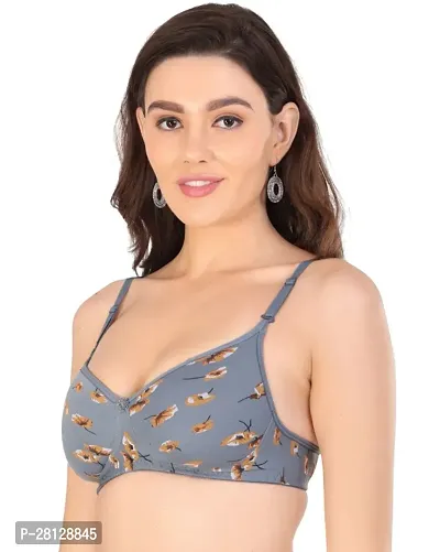 Arc de Shapes Women Cotton Blend Lightly Padded Non-Wired Full Coverage Everyday T-Shirt Bra with Detachable Strap Pack of 2-thumb3