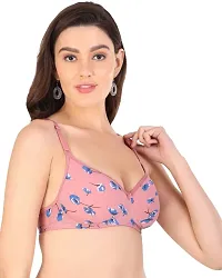 Arc de Shapes Women Cotton Blend Lightly Padded Non-Wired Full Coverage Everyday T-Shirt Bra with Detachable Strap Pack of 2-thumb3