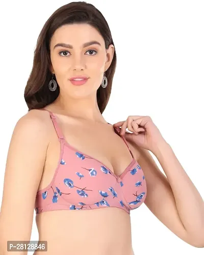 Arc de Shapes Women Cotton Blend Lightly Padded Non-Wired Full Coverage Everyday T-Shirt Bra with Detachable Strap Pack of 2-thumb3