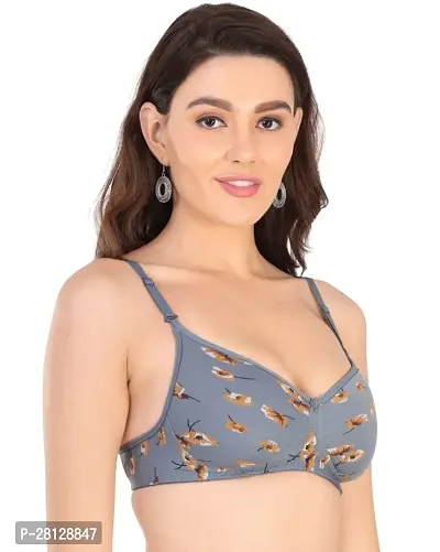 Arc de Shapes Women Cotton Blend Lightly Padded Non-Wired Full Coverage Everyday T-Shirt Bra with Detachable Strap Pack of 2-thumb3