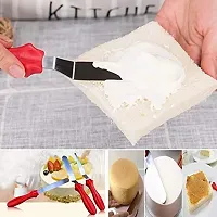 TADAKNATH  Stainless Steel Cake Palette Knife Icing Spatula Set Cake Knife Cream Icing Frosting Spatula Baking Kitchen Pastry Cake Decoration Tools (3 Pcs Set)-thumb2