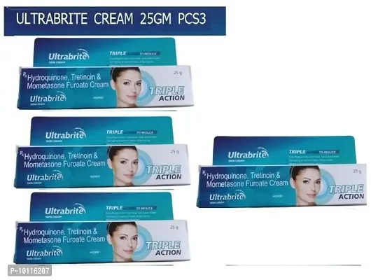 Ultra brite hydroquinone,Tretition  Mometasone furoate Whitening face Cream 15gm(Pack of 4)