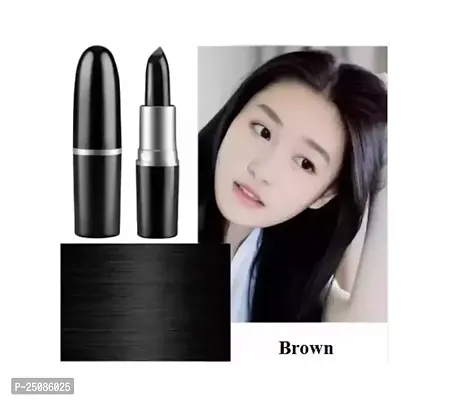 Natural Professional - Lda - Brown Hair Color Touch Up Stick, One-Time Hair Dye Pencil Temporary Hair Lipstick Non-Toxic Hair Color Crayon Hair Color Touch-Up Kajal 4.5G (Brown)-thumb0