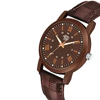 SWADESI STUFF Analogue Men's Watch(Brown Dial Brown Colored Strap)-thumb1