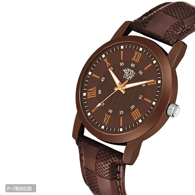 SWADESI STUFF Analogue Men's Watch(Brown Dial Brown Colored Strap)-thumb2