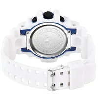 Swadesi Stuff White Dial Blue Ring Multi Function 7 Multi Light Digital Sport Watch for Men and Boys-thumb4