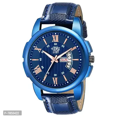 SWADESI STUFF Analogue Men's Watch (Blue Dial Blue Colored Strap)