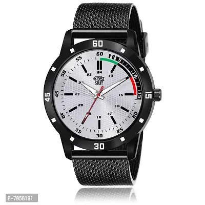 SWADESI STUFF Analogue Men's Watch (Grey Dial Black Colored Strap)-thumb0