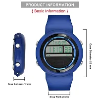 Swadesi Stuff Multi Function Day and Date Alarm Kids Sports Digital Watch for Boys  Girls (Blue)-thumb1