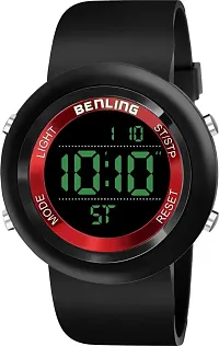 Swadesi Stuff Multi Function Day and Date Alarm Kids Sports Digital Watch for Boys  Girls (Black)-thumb2