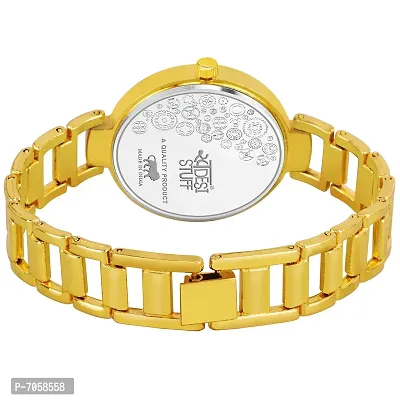 Swadesi Stuff Luxury Analogue Women's Watch (Gold Dial Gold Colored Strap)-thumb4