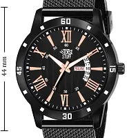 SWADESI STUFF Analogue Men's Watch(Black Dial Black Colored Strap)-SDS70-thumb2