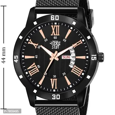 SWADESI STUFF Analogue Men's Watch(Black Dial Black Colored Strap)-SDS70-thumb3