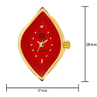 SWADESI STUFF Bangle Watch Collection Analogue Women's Watch(Red Dial Gold Colored Strap)-thumb2