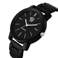 SWADESI STUFF Analogue Men's Watch (Black Dial Black Colored Strap)-thumb1