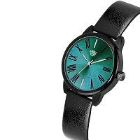 SWADESI STUFF Analogue Women's Watch (Green Dial Black Colored Strap)-thumb1