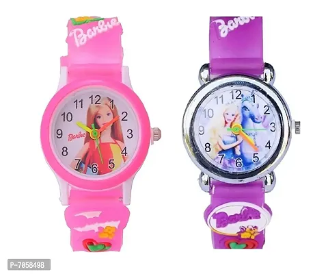 SWADESI STUFF Analog Unisex-Child Watch (Multicolored Dial) (Pack of 2)-thumb0