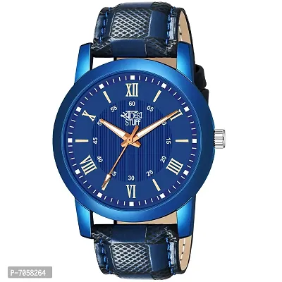 SWADESI STUFF Analogue Men's Watch (Blue Dial Blue Colored Strap)-thumb0
