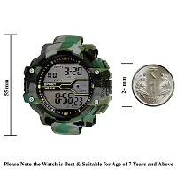 SWADESI STUFF Digital Boy's Watch (Multicolored Dial, Green Colored Strap)-thumb2