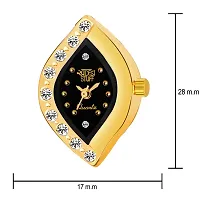 SWADESI STUFF Bangle Watch Collection Analogue Women's Watch(Black Dial Gold Colored Strap)-thumb2