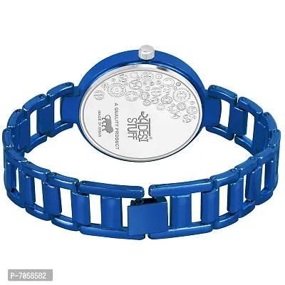 Swadesi Stuff Luxury Analogue Women's Watch (Blue Dial Blue Colored Strap)-thumb4