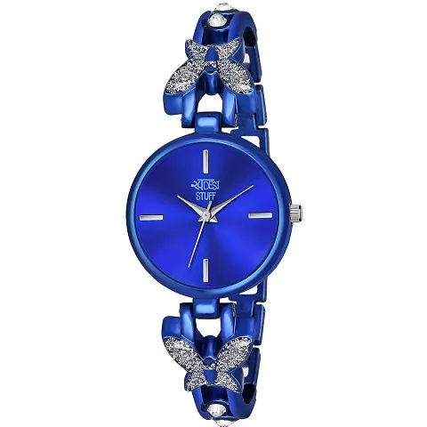 Swadesi Stuff Exclusive Luxury Butterfly Stainless Strap Analog Watch for Women and Girls