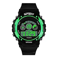 Swadesi Stuff Multi Function Sports Digital Kids Watch for Boys  Girls (Green)-thumb1