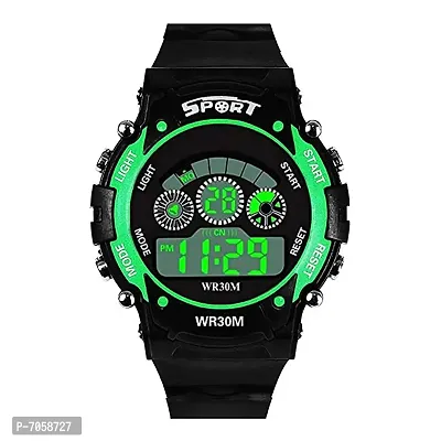 Swadesi Stuff Multi Function Sports Digital Kids Watch for Boys  Girls (Green)-thumb2